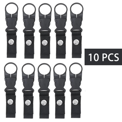 Webbing Water Bottle Holder Climbing Carabiner Belt Backpack Hanger Hooks Clip Multifunction Water Bottle Nylon Buckle Hook Clip Beauty World Shop