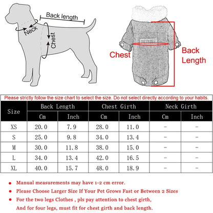 Dog Clothes Autumn Winter Puppy Pet Dog Coat Jacket For Small Medium Dogs Thicken Warm Chihuahua Yorkies Clothes Pets Clothing