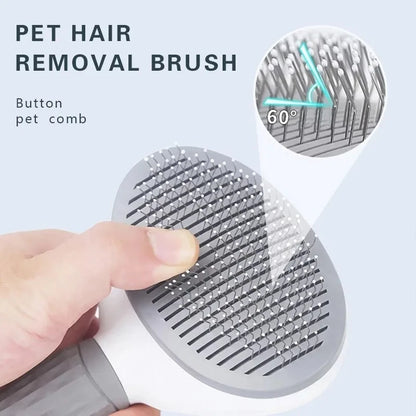 Pet Dog Brush Cat Comb Self Cleaning Pet Hair Remover Brush For Dogs Cats Grooming Tools Pets Dematting Comb Dogs Accessories Beauty Fashion