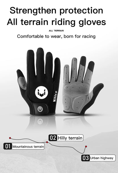 MTB Bike Sports Cycling Gloves Full Finger Men Women Running Fitness Gym Spring Summer Riding Motorcycle Gloves Beauty World Shop