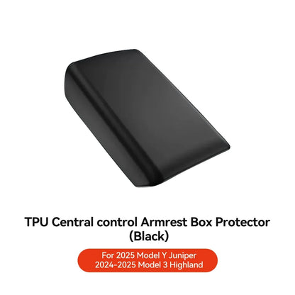 YZ For Tesla Model 3 Y Highland Juniper Car Center Console Armrest Pad Soft Case Central Armrest Box Cover 2026 Auto Accessories Beauty World Shop