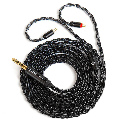 KBEAR ST12plus Earphone Cable 2m 8 Core 4N OFC Silver-plated Upgraded Cable 3.5/4.4mm MMCX/0.78mm 2Pin for CCZ KB03 KS1 Beauty World Shop