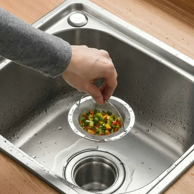 1Pc Stainless Steel Kitchen Sink Filter, Garbage Food Residue/Hair Catcher, Keep Your Bathtub Beauty World Shop