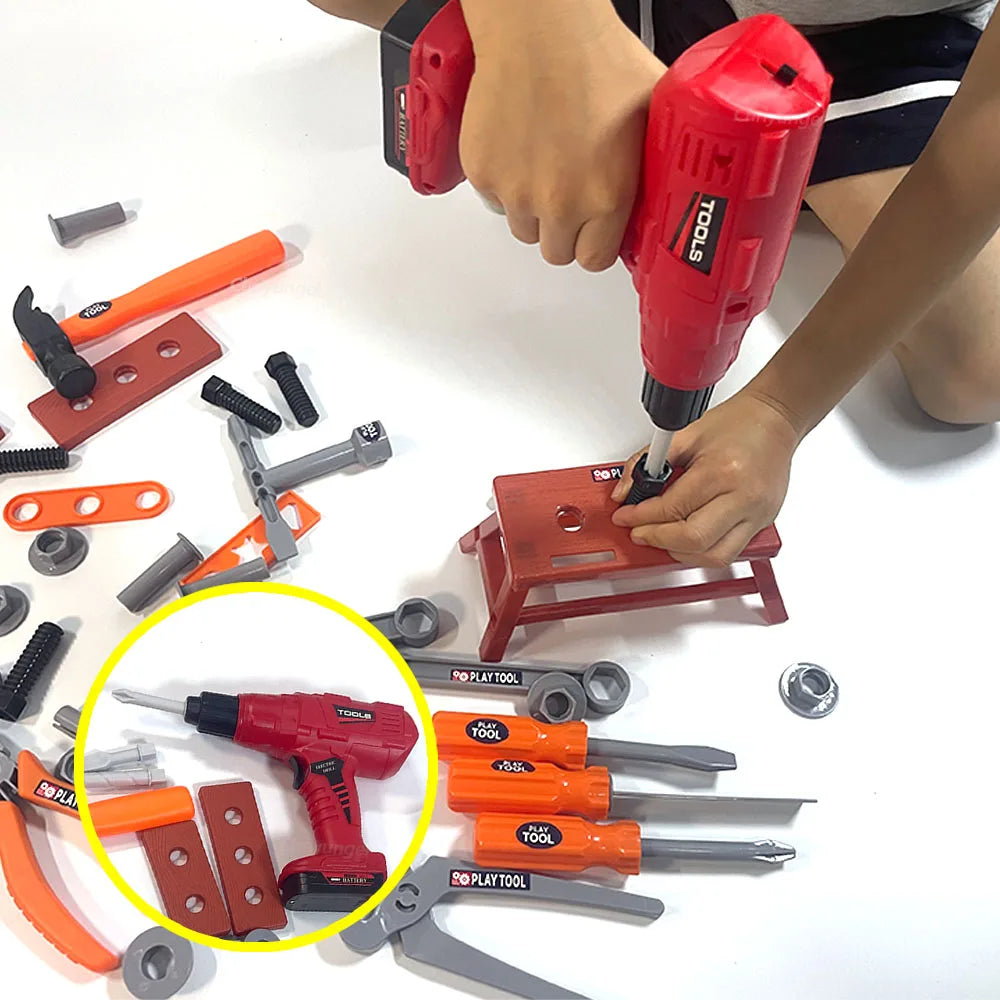 Kids Pretend Tools Kit 38/41/42 PCS Role Play Repair Construction Tool Kit Educational Learning Toys for ToddlersBoys Girls Gift Beauty Fashion