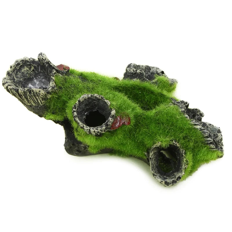 Resin Breeding Hiding Cave Simulation Shrimp Cave House Decorative Props Tree House Shelter Crafts Arts for Aquarium Landscaping Beauty World Shop