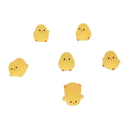 A pack of 20 cute yellow fat chicken desktop ornaments, kindergarten gifts, small gifts, resin decorative mini ducks Beauty World Shop