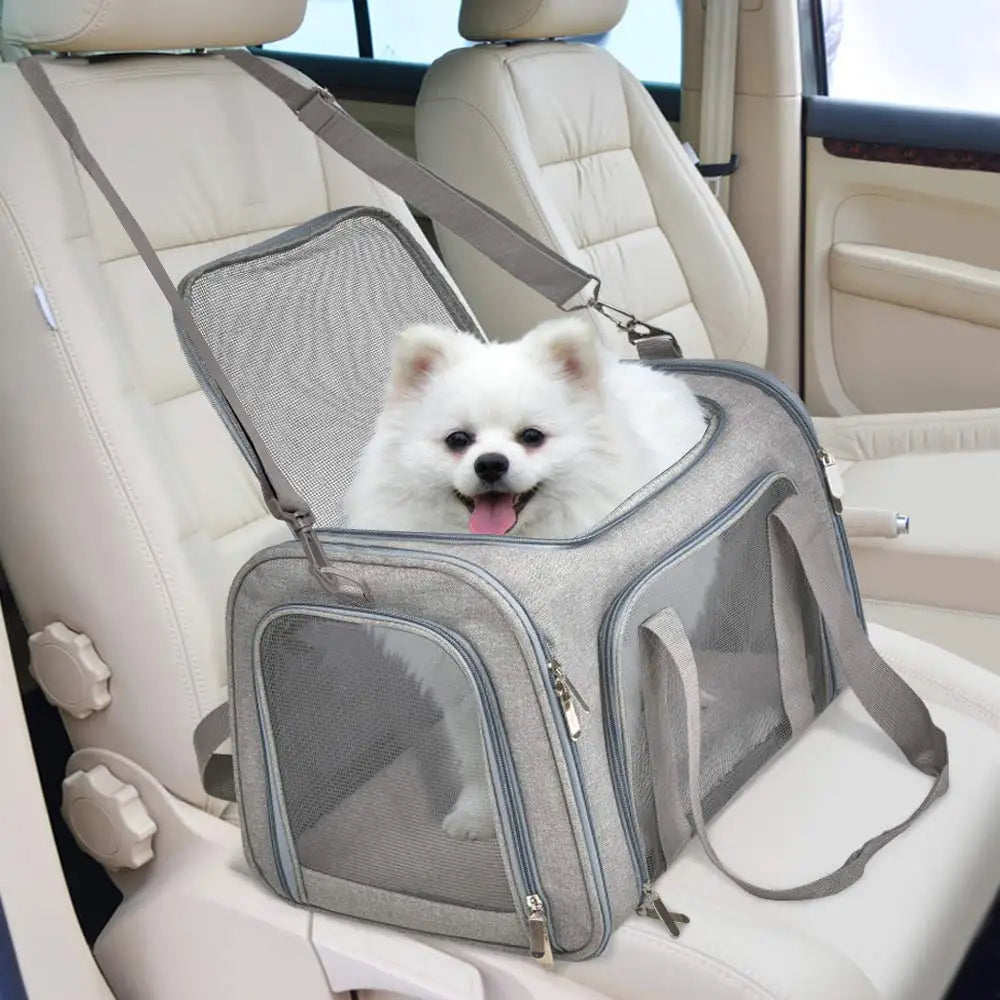 Dog Carrier Bag Soft Side Backpack Cat Pet Carriers Dog Travel Bags Airline Approved Transport For Small Dogs Cats Outgoing Beauty World Shop