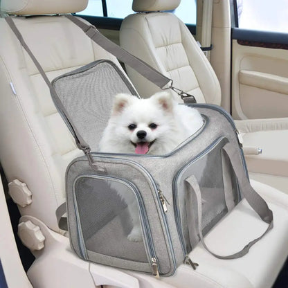 Dog Carrier Bag Soft Side Backpack Cat Pet Carriers Dog Travel Bags Airline Approved Transport For Small Dogs Cats Outgoing Beauty World Shop