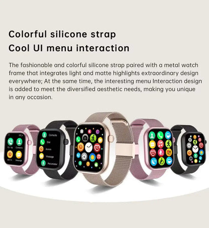 2025 New Watch 10 NFC Bluetooth Call Smart Watch Women Men Heart Rate Voice Assistant 100+Sports Ladies Smartwatch For Xioami