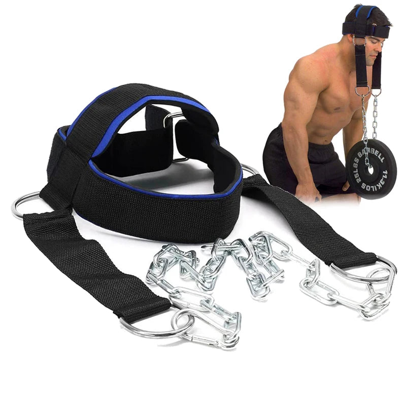 Head Neck Training Head Harness Weight Bearing Cap Body Strengh Adjustable Exercise Strap Neck Muscle Power Training Gym Fitness Beauty World Shop