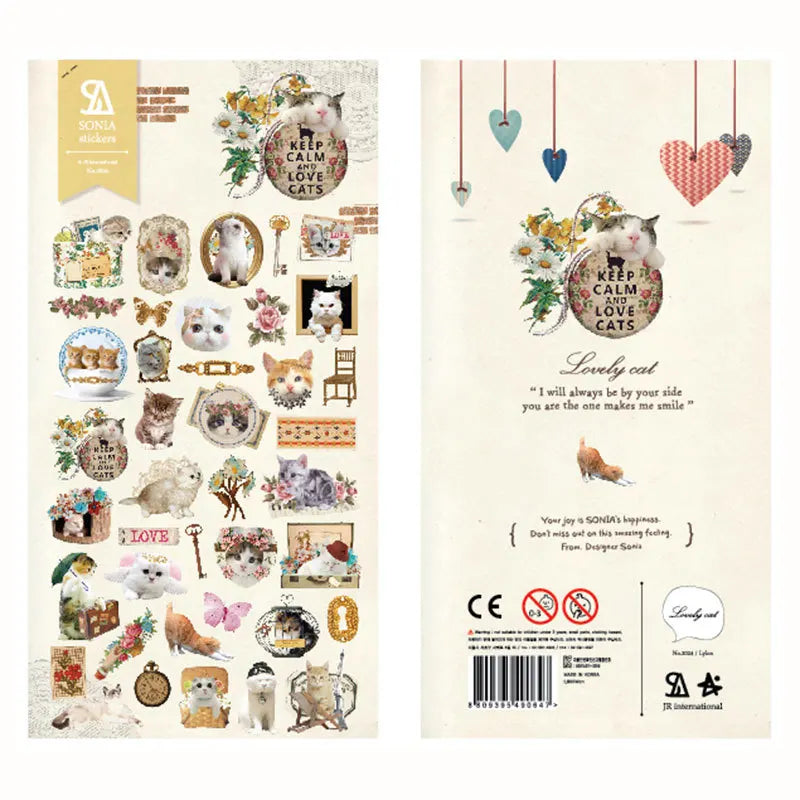 Korean Brand Suatelier Collection Daily Food Vlog Stickers DIY Scrapbooking Journey Diary Stationery Stickers Supplies Beauty World Shop