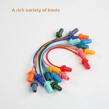 Twisted Rope Puzzle Game - Brainy Knots Untangling Challenge Board Game String Solution Central Lacing Toy Beauty World Shop
