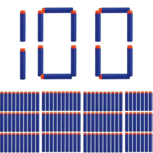 Blue Soft Hollow Hole Head Bullets 7.2cm For Nerf Refill Darts Toy Gun Bullets For Nerf Series Blasters Xmas Kid Children Gift Beauty Fashion