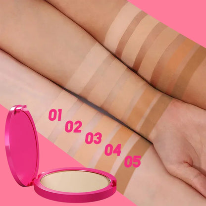 4 Color Oil Control Matte Face Powder Long Lasting Flawless Setting 1PC Powder Face Makeup Full Coverage Pressed Powder Gifts Beauty Trend Shop
