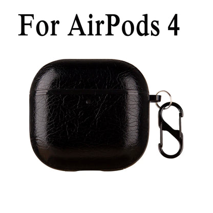 Leather PU Earphone Cover For AirPods Pro 3 2025 Case For AirPods Pro 2 2nd Pro2 Cases For AirPods 4 3 2 1 Funda Headphone Coque