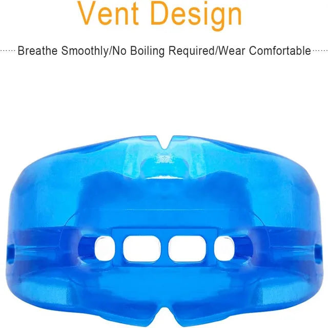 Comfortable Double Braces Athletic Mouthguard Superior No-Boil Design for Maximum Protection of Upper And Lower Teeth Beauty World Shop