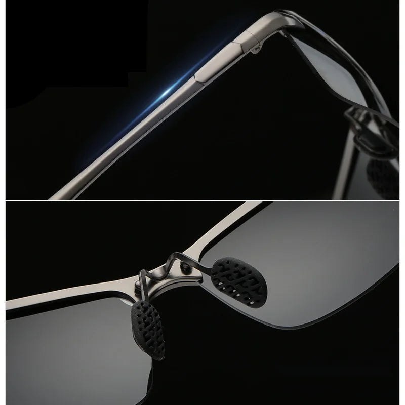 Men Photochromic Polarized Sunglasses Driving Fishing Chameleon Glasses Change Color Sun Glasses Day Night Vision UV400 Eyewear Beauty World Shop
