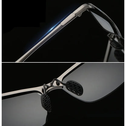 Men Photochromic Polarized Sunglasses Driving Fishing Chameleon Glasses Change Color Sun Glasses Day Night Vision UV400 Eyewear Beauty World Shop