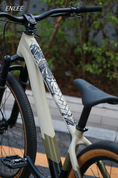 ENLEE The New Removeable Sticker Road Bicycle Paster Guard Cover 3D MTB Mountain Bike Scratch-Resistant Protect Frame Protector Beauty World Shop