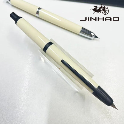 Jinhao 20 Press Retractable Fountain Pen EF/F Nib with Converter Resin Writing Gift Pen Beauty World Shop