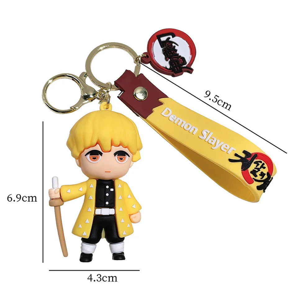 Anime Figure Demon Slayer Keychain Car Keychain Cartoon Backpack Pendant Handmade Backpack Pendant Kids birthday Christmas Gifts Beauty World Shop
