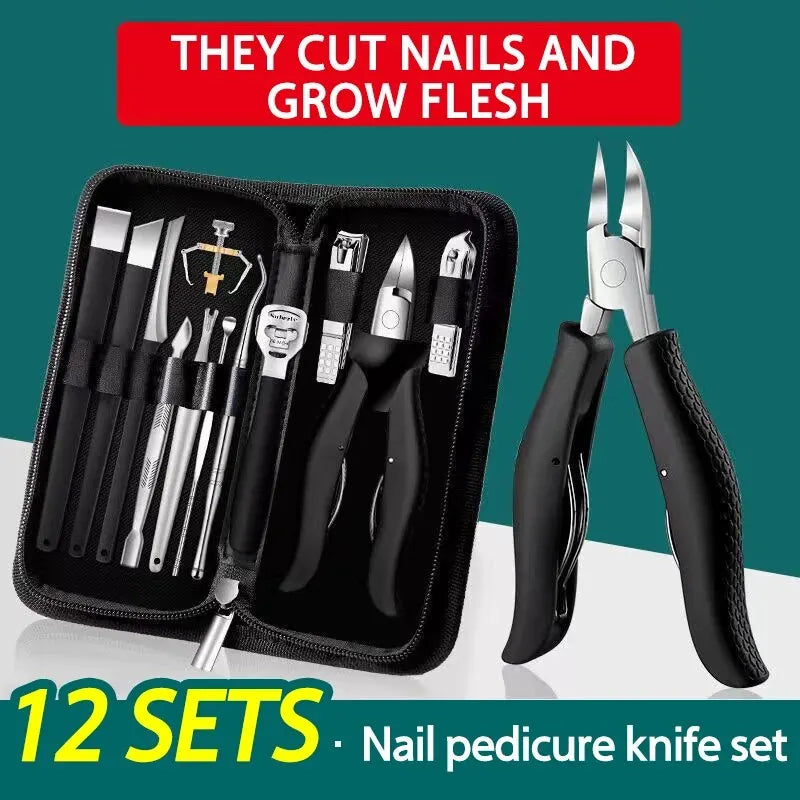 Nail Clipper Set for Paronychia Home Pedicure Tool Portable MEN'S High-grade Manicure Knife Dead Skin Scissors Beauty World Shop