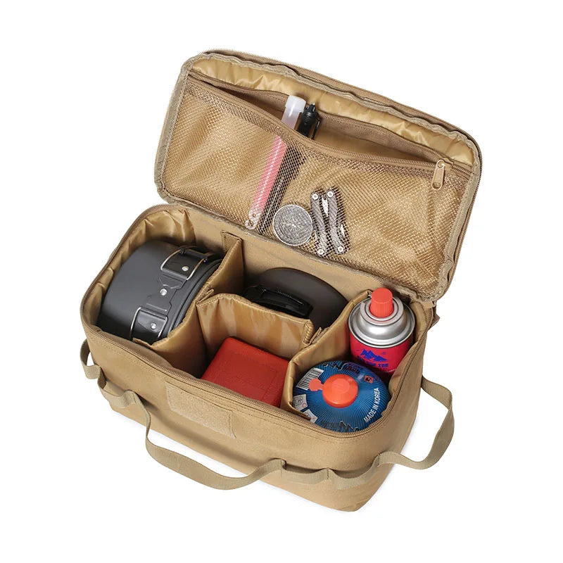 Outdoor Tool Bags Camping Gas Tank Storage Bag Large Capacity Ground Nail Gas Canister Picnic Cookware Multifunction Kit BagsOut Beauty World Shop