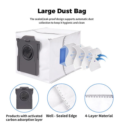 For Dreame Main Side Brush Hepa Filter Mop Rags Dust Bag X50 Pro/X50 Ultra/X50Master/L40S Pro Ultra/L50 Pro Ultra/MOVA V50 Ultra Beauty World Shop