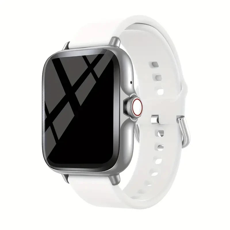 Smart watch with full touch screen, call, message reminder, music control and other functions, compatible with iPhone/android mo Beauty World Shop