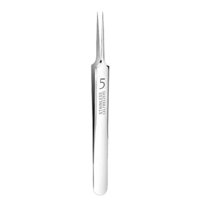 1 Pack Extra Fine No. 5 Cellular Acne Blackhead Tweezers - Facial Beauty Remove Acne Needle Tools for Skin Care Beauty World Shop