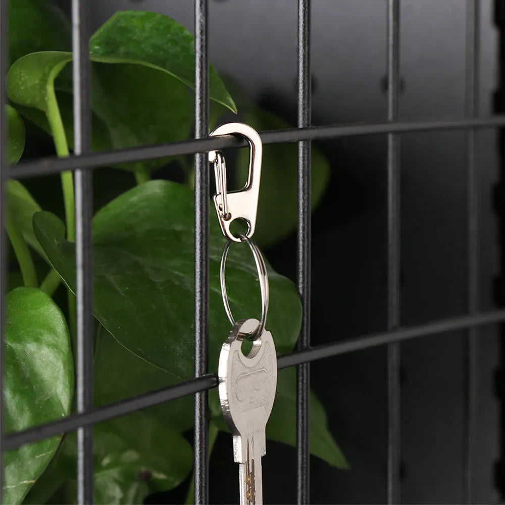 4/10Pcs Carabiner D-Ring Key Chain Spring Clips Mini Aluminium Alloy Hang Buckle Survival EDC Gear Outdoor Camping Keyring Tool Beauty World Shop