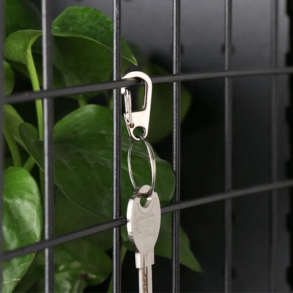 4/10Pcs Carabiner D-Ring Key Chain Spring Clips Mini Aluminium Alloy Hang Buckle Survival EDC Gear Outdoor Camping Keyring Tool Beauty World Shop