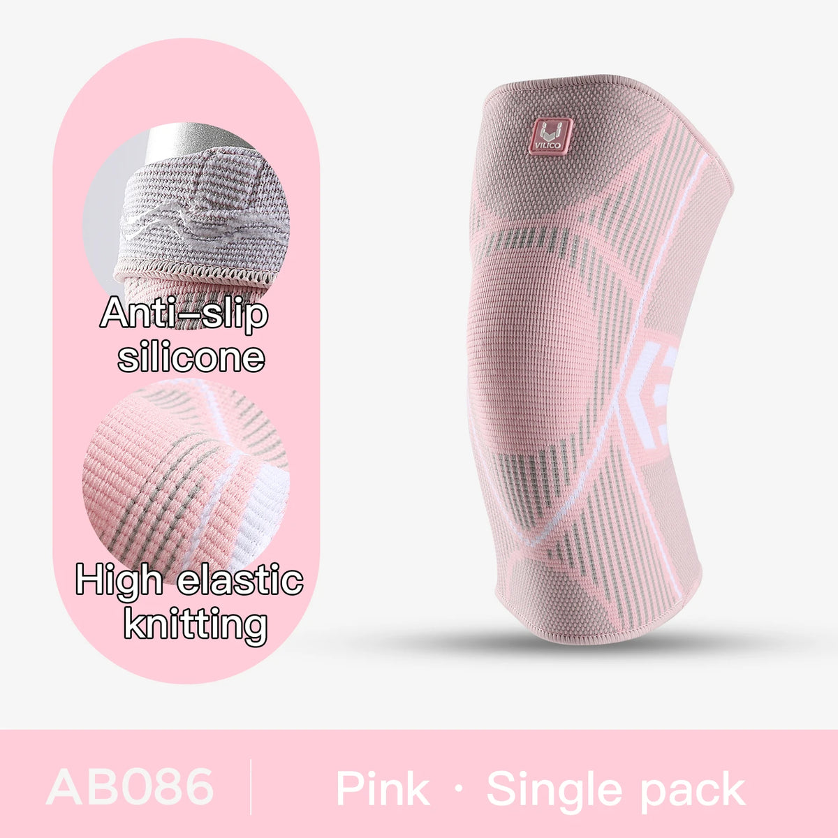 1 Pcs Compression Knee Support Sleeve Elastic Breathable Knee Pads Brace Springs Gym Sports Protector Basketball Volleyball Run Beauty World Shop
