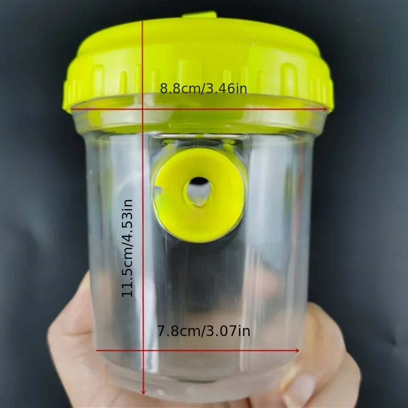 Clear Plastic Outdoor Insect Trap with Lid - Effective for Catching Fruit Flies, Wasps, Transparent Design for Easy Monitoring Beauty World Shop