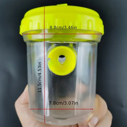 Clear Plastic Outdoor Insect Trap with Lid - Effective for Catching Fruit Flies, Wasps, Transparent Design for Easy Monitoring Beauty World Shop