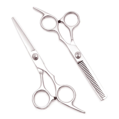 Hairdressing Scissors Japan Stainless Hair Scissors Purple Hair Cutting Scissors Barber Shop Thinning Shears Set Comb C1001 Beauty World Shop