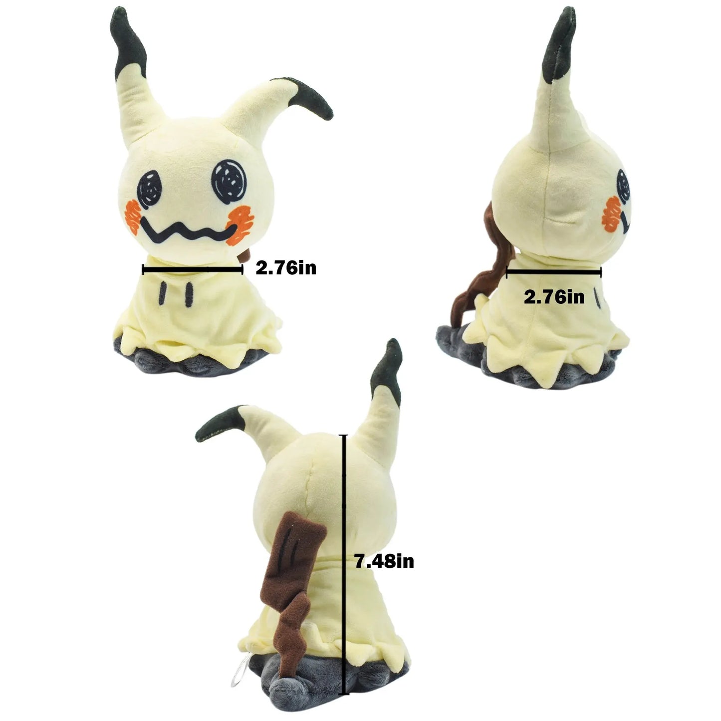 Mimikyu Eevee Stuffed Plush Toy,Birthday Kids Gifts,Christmas,Anime Character Dolls 7" Beauty World Shop