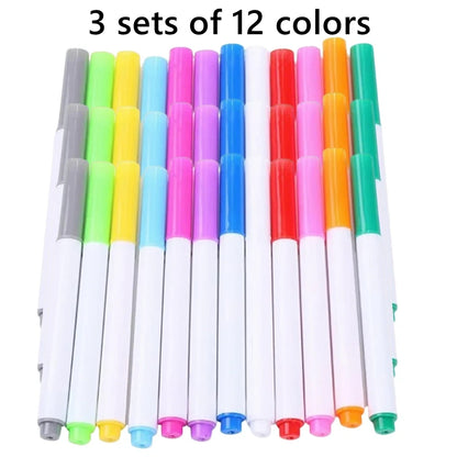 Liquid Chalk Erasable Pen 3-100Pcs White Marker for Glass Windows Blackboard Chalkboard Whiteboard Marker Drawing Chalk Pens Beauty World Shop
