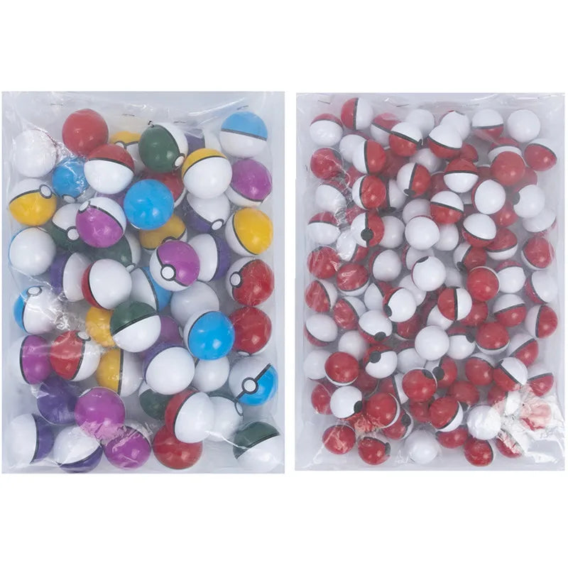 New Style 50Pcs Elf Ball 5CM 100Pcs 3CM Pokemon Anime Action Figure Pet Pikachu Pocket Monster Pokeball Toys For Kids Xmas Gifts Beauty World Shop