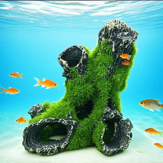 Resin Breeding Hiding Cave Simulation Shrimp Cave House Decorative Props Tree House Shelter Crafts Arts for Aquarium Landscaping Beauty World Shop