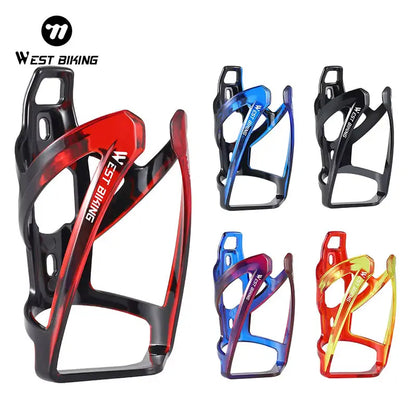 WEST BIKING Bicycle Water Bottle Cage Colorful Gradient Cycling Bottle Holder Ultralight MTB Road Bike Water Bottle Bracket Beauty World Shop