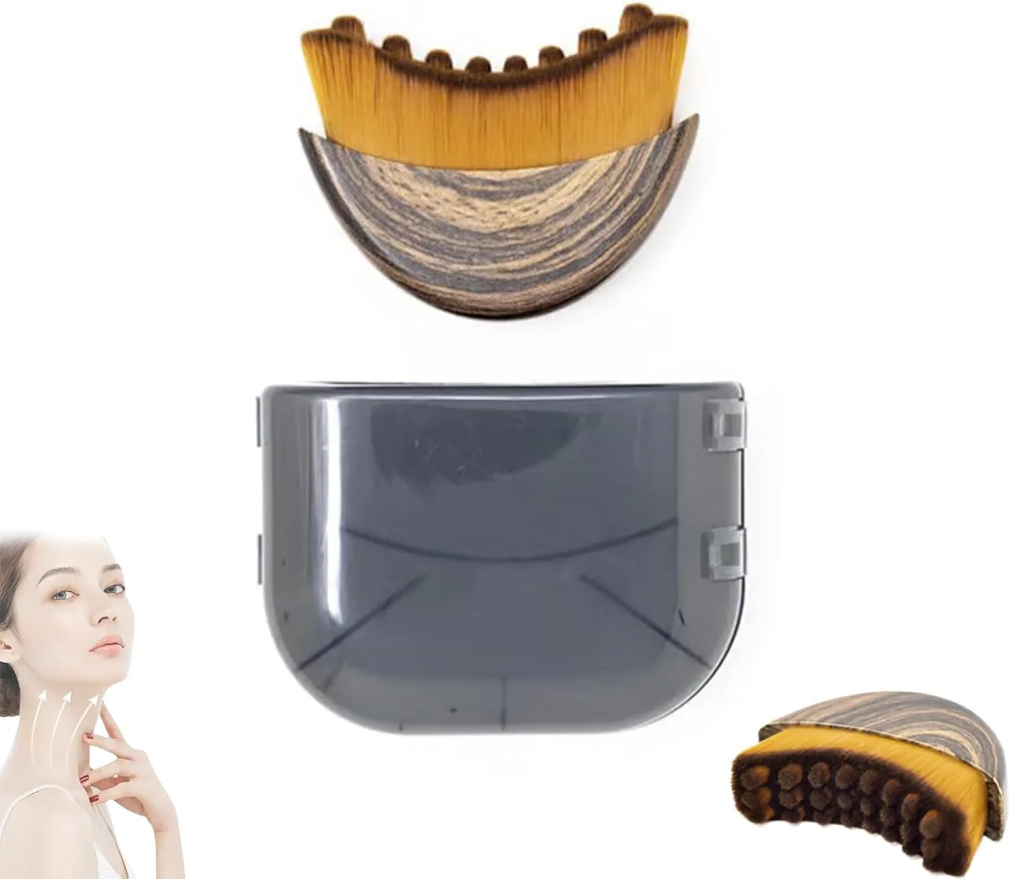 New Lymphatic Contour Face Brush with Gua Sha - Eye & Neck Care Tool for Facial Sculpting Beauty World Shop