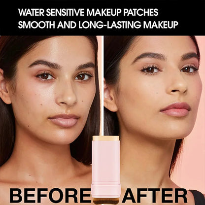 TVLV Concealing Foundation Stick: 5 Shades with Built-In Brush - Cream Finish, Lightweight and Waterproof Formula, Beauty Trend Shop