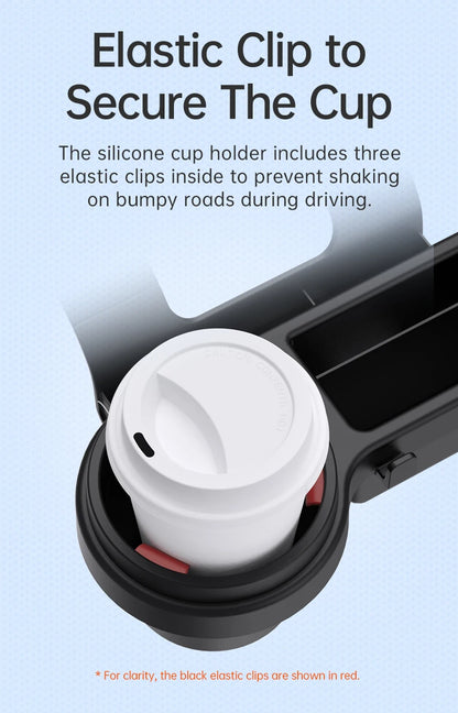 Car Cup Stand Phone Holder Mount Tray Side Door Window Storage Barrel Pocket Hanging Storage Rack with Auto Interior Accessories Beauty World Shop