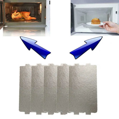 5pcs Universal Microwave Oven Mica Sheet Kitchen Accessories Wave Guide Waveguide Cover Sheet Plates 11.6 X 6.5cm Beauty World Shop
