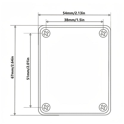 1Set  Bass Guitar Neck Plate,Electric Guitar Neck Joint Connecting Strengthen Plate with Plastic Back Plate & Mounting Screws Beauty World Shop