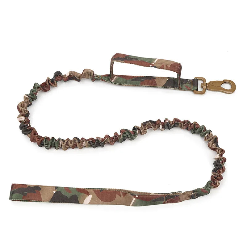 Durable Tactical Dog Collar and Leash Adjustable Military Pet Collar Leash Medium Large Dog German Shepherd Training Accessories