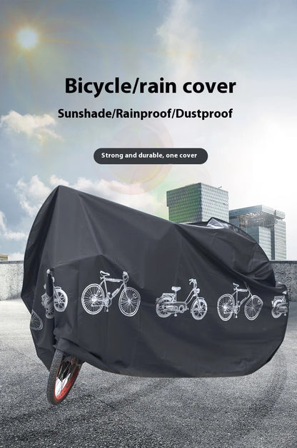 PEVA Material Mountain Bike Cover, Waterproof, Rainproof, Dustproof, Sunshade, Outdoor, Bicycle Accessories, 200*100cm Beauty World Shop