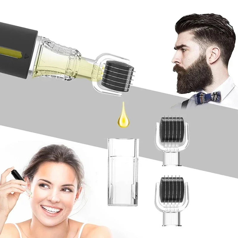 105 Pins Derma Needl Roller Beard Growth Beard Hair Growth 0.2mm/0.25mm/0.3mm Titanium Needle Beautify Lip Treatment Skin Care Beauty World Shop