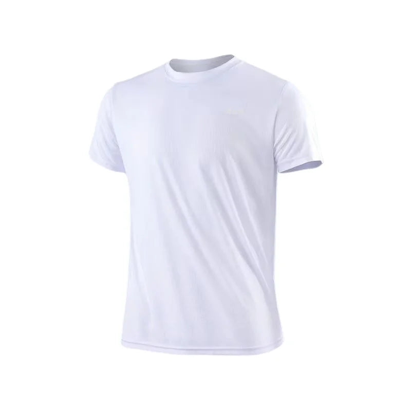 Men's Quick Dry Short Sleeve Gym Running Moisture Wicking Round Neck T-Shirt Training Exercise Gym Sport Shirt Tops Lightweight Beauty World Shop